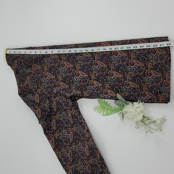 Vintage Mr. Witt 80's Paisley Crochet Trim Blouse size 16 - Picture 8 of 9